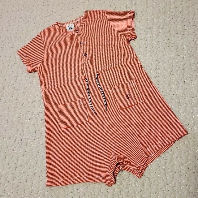 PETIT BATEAU(プチバトー)のプチバトー　オールインワン18m81cm キッズ/ベビー/マタニティのベビー服(~85cm)(ワンピース)の商品写真