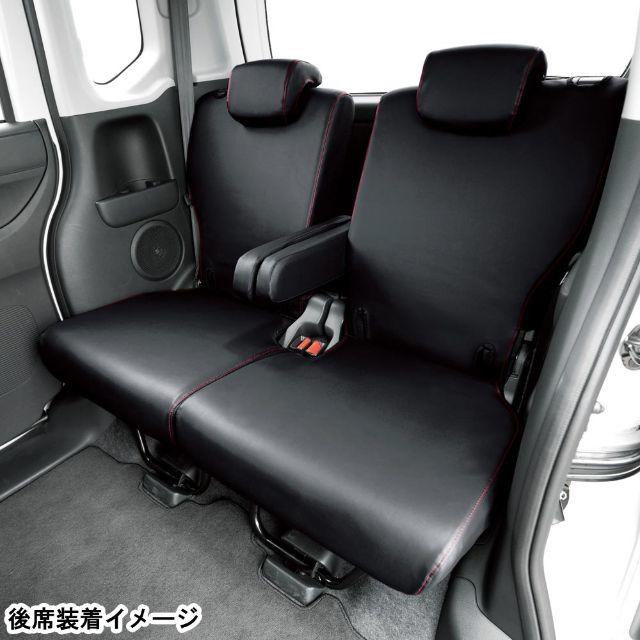 N-BOX 黒ステッチ レザー シートカバー 1