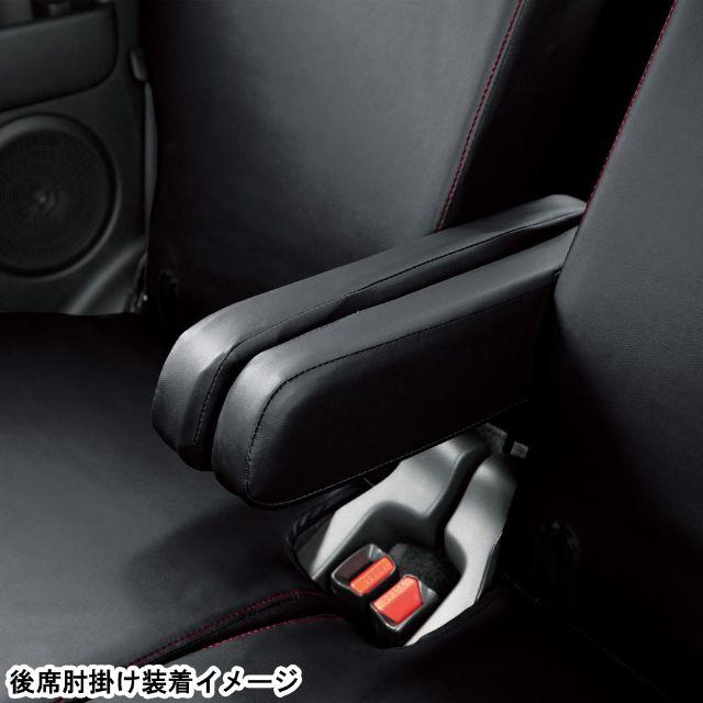 N-BOX 黒ステッチ レザー シートカバー 3