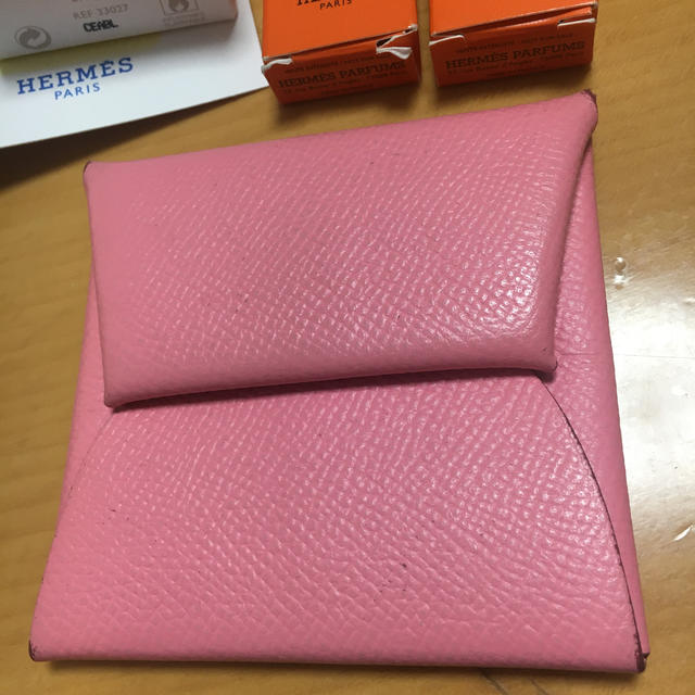 お値下げ　エルメス　hermes バスティア　小銭入れ　ブーゲンビリア