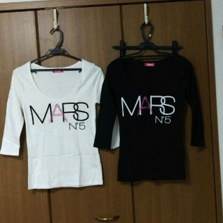 マーズ(MA＊RS)のMARSロンTホワイト(Tシャツ(長袖/七分))