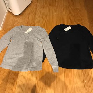 ユニクロ(UNIQLO)の咲蘭様専用　UNIQLO ユニクロ　ワッフルヘンリーネックT 長袖　(Tシャツ(長袖/七分))