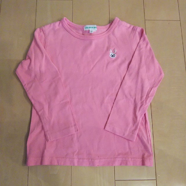 3can4on(サンカンシオン)の3can4on  長袖シャツ100㎝ キッズ/ベビー/マタニティのキッズ服女の子用(90cm~)(Tシャツ/カットソー)の商品写真