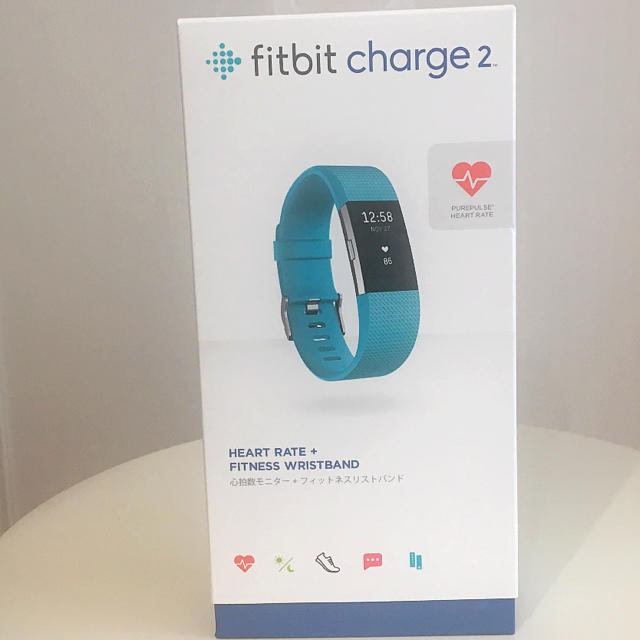 Fitbit CHARGE2 ティール S 交換ベルト3本付き - トレーニング用品