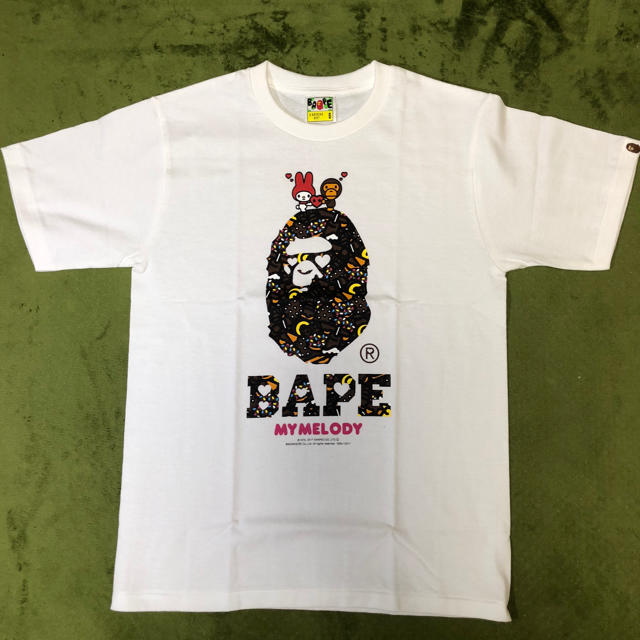 A BATHING APE(アベイシングエイプ)のエイプ×マイメロ 2017年バレンタイン限定Ｔシャツ  Ｓ レディースのトップス(Tシャツ(半袖/袖なし))の商品写真