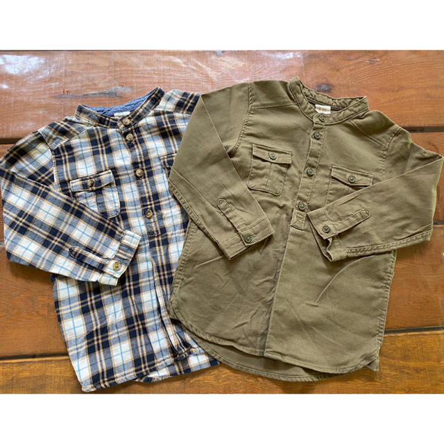 H&M(エイチアンドエム)のH&M キッズシャツ&IN THE HOUSE×GROVAL WORK  パンツ キッズ/ベビー/マタニティのキッズ服男の子用(90cm~)(ブラウス)の商品写真