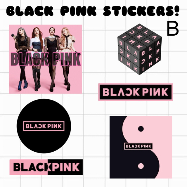 BLACKPINK ステッカー シール スマホケース kpop ブラックピンクの通販
