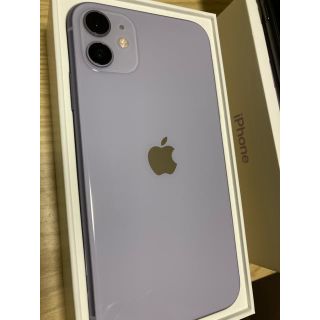 アイフォーン(iPhone)のiPhone11 本体　パープル　128GB(スマートフォン本体)