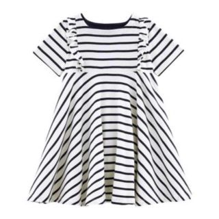 プチバトー(PETIT BATEAU)のRay様専用♡8ans プチバトー マリニエール半袖フレアワンピース(ワンピース)