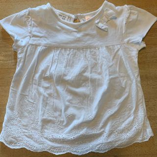 ザラキッズ(ZARA KIDS)のZARA Baby　白　半袖シャツ　値下げ！(Tシャツ/カットソー)