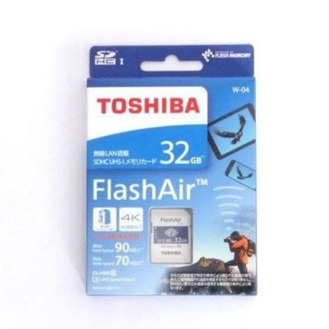 FlashAir W-07　無線LAN内臓32G　SDカード