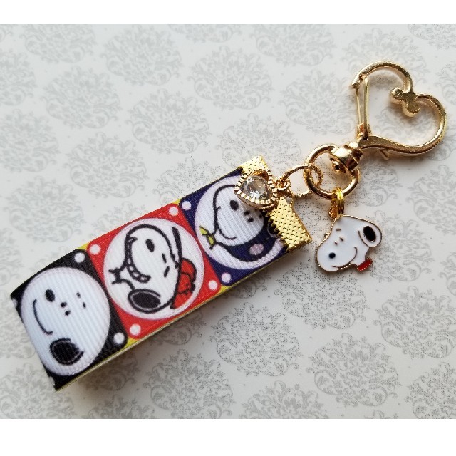 SNOOPY(スヌーピー)のスヌーピー★シンプルキーホルダー② ハンドメイドのアクセサリー(キーホルダー/ストラップ)の商品写真