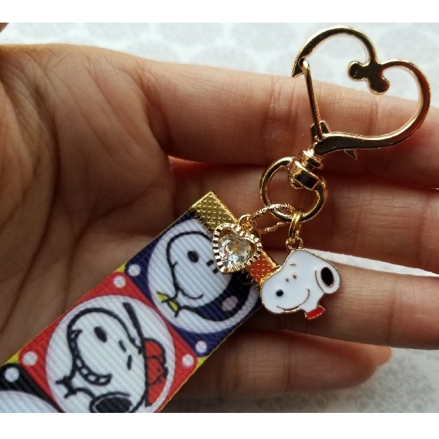 SNOOPY(スヌーピー)のスヌーピー★シンプルキーホルダー② ハンドメイドのアクセサリー(キーホルダー/ストラップ)の商品写真