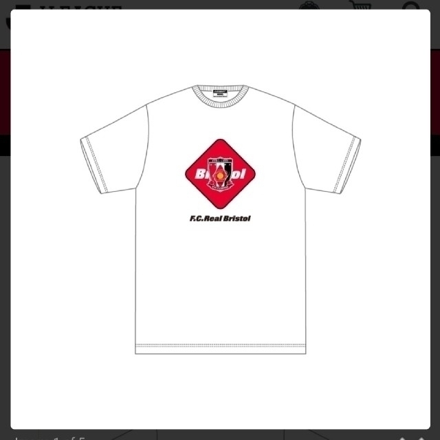 F.C.R.B.(エフシーアールビー)のFCRB Jリーグ　コラボTシャツ 浦和レッズ　ホワイト　M メンズのトップス(Tシャツ/カットソー(半袖/袖なし))の商品写真