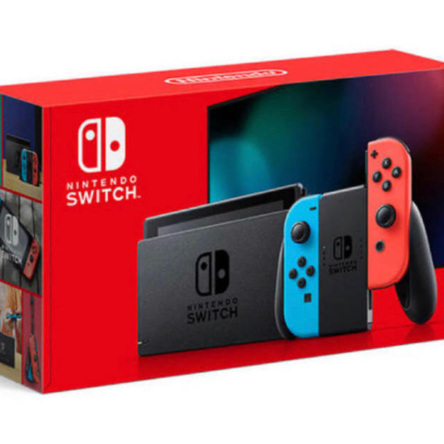 【新品未開封店舗印無し】Nintendo switch ネオン　レッド　ブルー携帯用ゲーム機本体