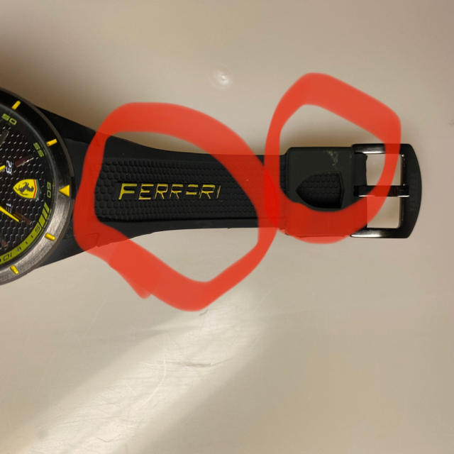 Ferrari(フェラーリ)の訳ありフェラーリ腕時計　Ferrari 高級腕時計　シリコンベルト　高品質 メンズの時計(腕時計(アナログ))の商品写真