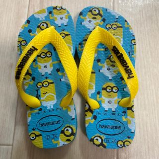 ハワイアナス(havaianas)のハワイアナス ビーチサンダル ミニオンズ 16cm(サンダル)