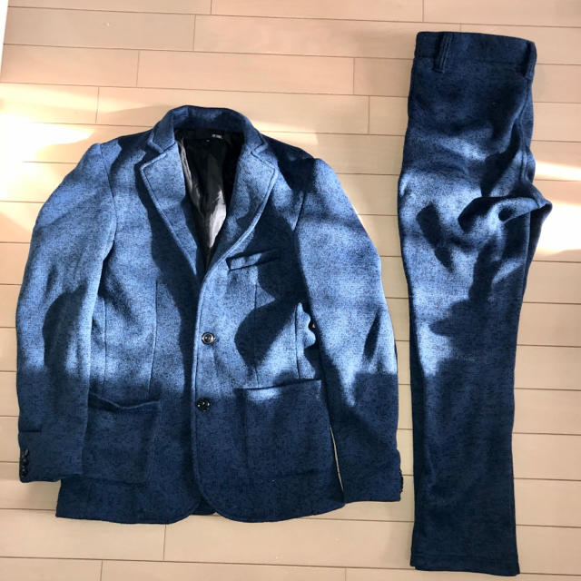 ZARA(ザラ)のrubik スーツ　セットアップ　上下　ネイビー　パンツ　テーラードジャケット メンズのスーツ(セットアップ)の商品写真