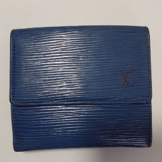 ルイヴィトン(LOUIS VUITTON)のT617ルイヴィトンエピ折り畳み財布　ブルー(財布)