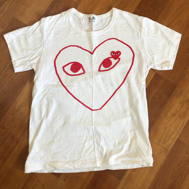 COMME des GARCONS(コムデギャルソン)のコム・デ・ギャルソン　Tシャツ(白)Ｍ レディースのトップス(Tシャツ(半袖/袖なし))の商品写真