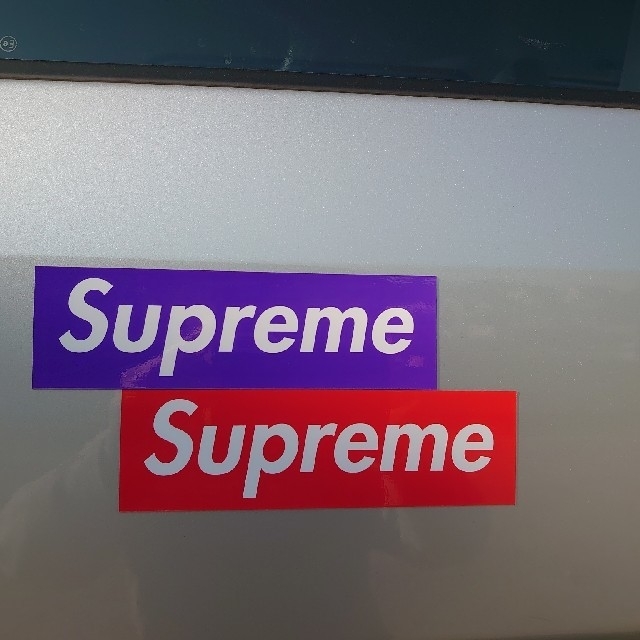 SUPREME マグネット ステッカー ロゴ 紫 パープル 1枚 シュプリーム