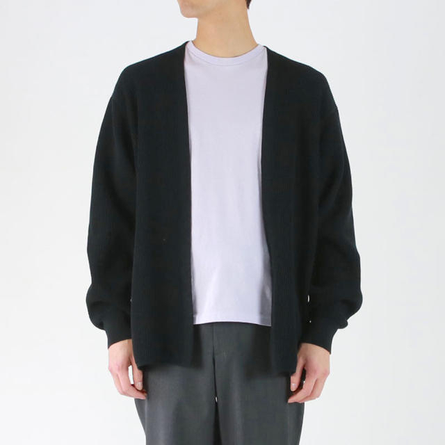 20ss BATONER HIGH COUNT RIB CARDIGAN  メンズのトップス(カーディガン)の商品写真