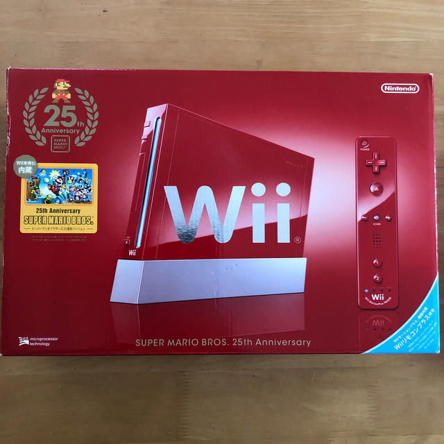 美品！任天堂 Nintendo wii マリオ25周年限定色本体 ソフトセット