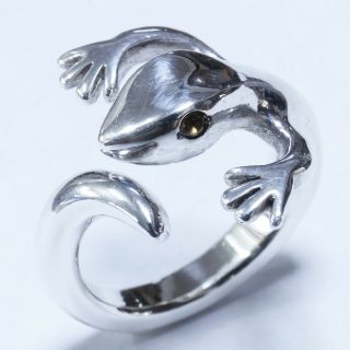 ビッグブラックマリア(BIGBLACKMARIA)の☆美品☆Psycho Lizard Ring☆DERZIBET☆16号☆シルバー(リング(指輪))