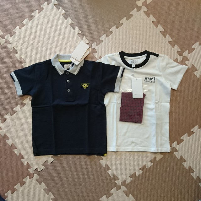 ARMANI JUNIOR(アルマーニ ジュニア)のアルマーニジュニア ポロシャツ Tシャツ キッズ/ベビー/マタニティのキッズ服男の子用(90cm~)(Tシャツ/カットソー)の商品写真