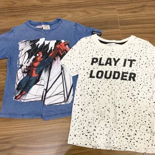 ザラキッズ(ZARA KIDS)のNokkoさま専用ZARAKIDS H&M 男の子　Tシャツ　二枚セット　120(Tシャツ/カットソー)