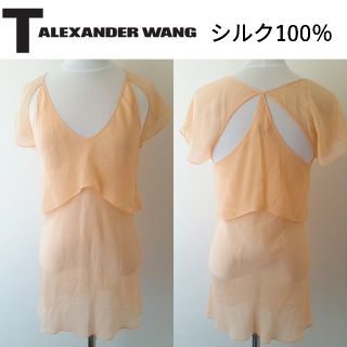 アレキサンダーワン(Alexander Wang)のT by Alexander Wang/シルクシフォンシャツ/アレキサンダーワン(カットソー(半袖/袖なし))