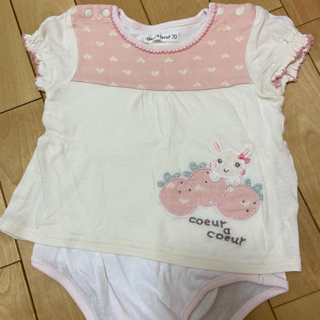 coeur a coeur(クーラクール)の【専用】クーラクール　70cm トップス　パンツ　セット キッズ/ベビー/マタニティのベビー服(~85cm)(シャツ/カットソー)の商品写真