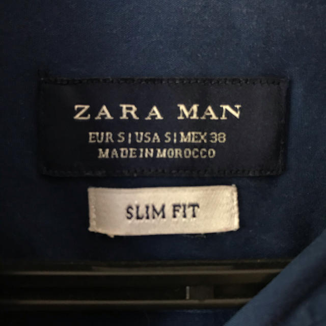 ZARA(ザラ)のZARA ワイシャツ　ブルーシャツ　スリムフィット メンズのトップス(シャツ)の商品写真