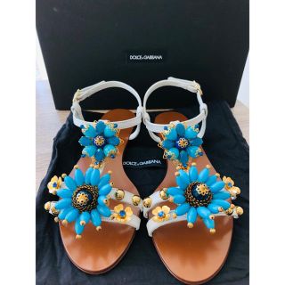 ドルチェアンドガッバーナ(DOLCE&GABBANA)の未使用美品：DOLCE&GABBANA サンダル 37(サンダル)