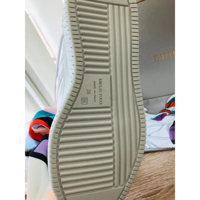 EMILIO PUCCI - 未使用美品:EMILIO PUCCI スニーカー38の通販 EMILIO PUCCI - 未使用美品:EMILIO PUCCI スニーカー38の通販