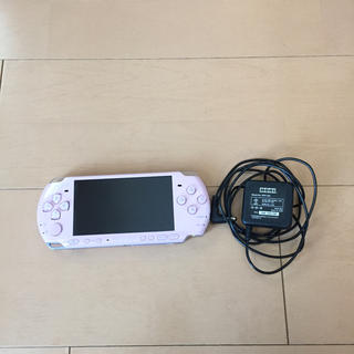 プレイステーションポータブル(PlayStation Portable)のソニー プレイステーションポータブル PSP-3000 ブロッサムピンク 美品(携帯用ゲーム機本体)
