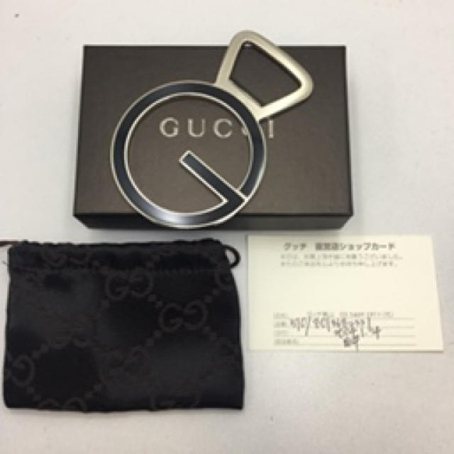 未使用品 GUCCI ボトルオープナー 栓抜き ヴィンテージ グッチ Gマーク