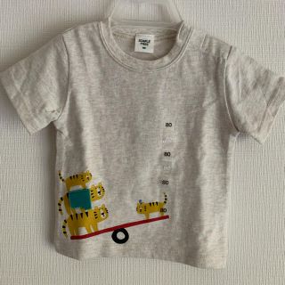 アカチャンホンポ(アカチャンホンポ)の新品未使用　アカチャンホンポ  トラさんTシャツ　80 ベビー 赤ちゃん本舗(Ｔシャツ)