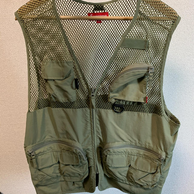 Supreme(シュプリーム)のSupreme Mesh Cargo Vest Olive M  メンズのトップス(ベスト)の商品写真