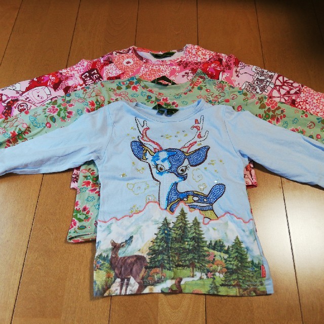 OILILY(オイリリー)のオイリリー　ロンティー　3枚セット　1 キッズ/ベビー/マタニティのキッズ服男の子用(90cm~)(Tシャツ/カットソー)の商品写真