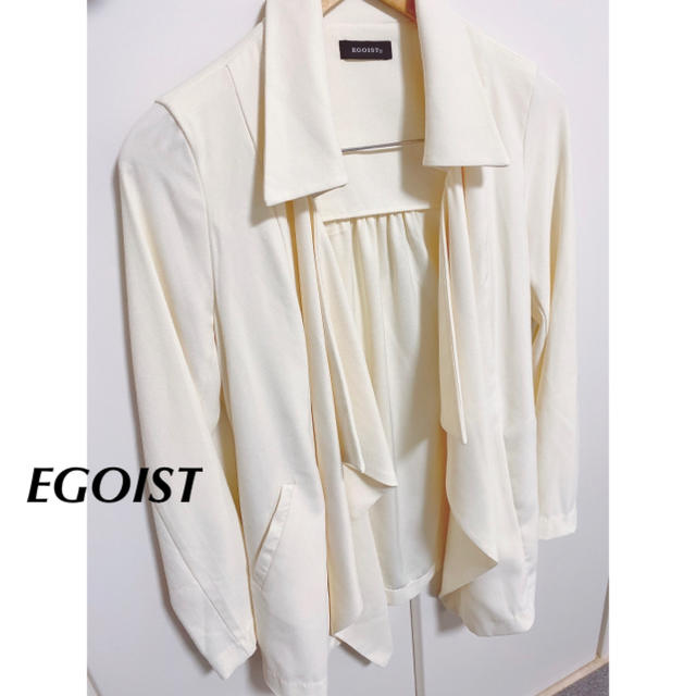 EGOIST(エゴイスト)の【EGOIST】トレンチコート アイボリー レディースのジャケット/アウター(トレンチコート)の商品写真