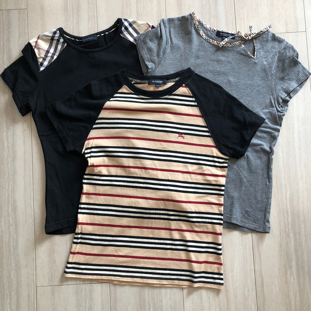 BURBERRY(バーバリー)のBurberrys バーバリー Tシャツ３枚 キッズ/ベビー/マタニティのキッズ服女の子用(90cm~)(Tシャツ/カットソー)の商品写真