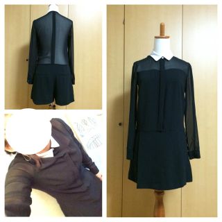 ザラ(ZARA)のZARA/シースルーオールインワン(オールインワン)