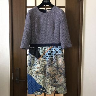 エトロ(ETRO)の最終値下げ‼️エトロ  異素材　ワンピース(ひざ丈ワンピース)