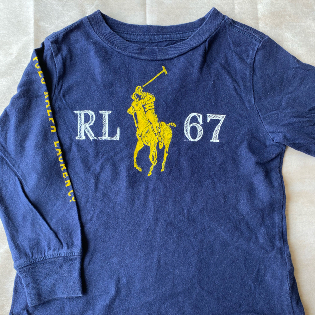 Ralph Lauren(ラルフローレン)の<専用です>ラルフローレン　長袖Tシャツ　ネイビー　2T キッズ/ベビー/マタニティのキッズ服男の子用(90cm~)(Tシャツ/カットソー)の商品写真