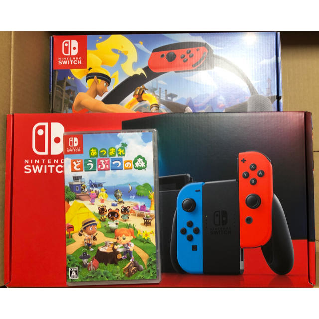 特別オファー Nintendo Switchネオン+リングフィット+あつまれ ...