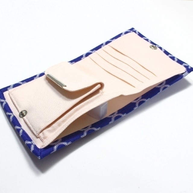 【mor.R】コンパクト シンプル二つ折り財布 モロッカン ロイヤルブルー