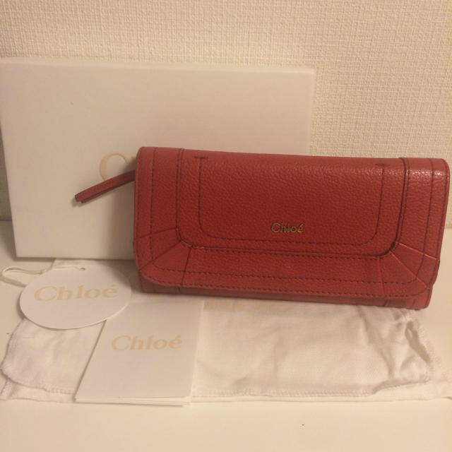 Chloe(クロエ)のクロエ パラティ 長財布 赤 レディースのファッション小物(財布)の商品写真