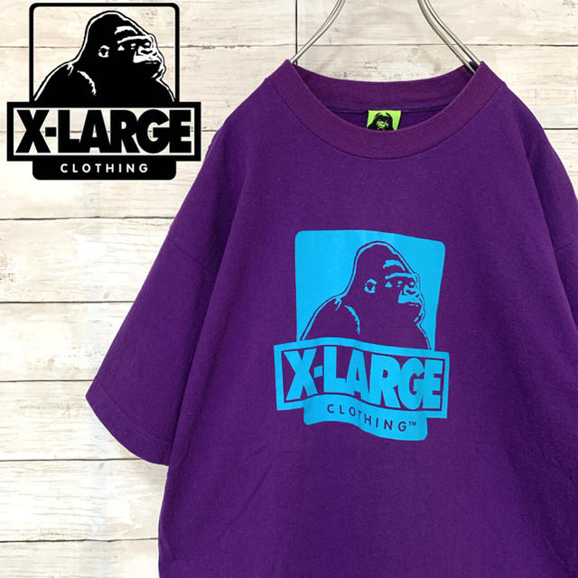 XLARGE(エクストララージ)の古着 エクストララージ XLARGE 半袖 Tシャツ デカロゴ 希少カラー メンズのトップス(Tシャツ/カットソー(半袖/袖なし))の商品写真