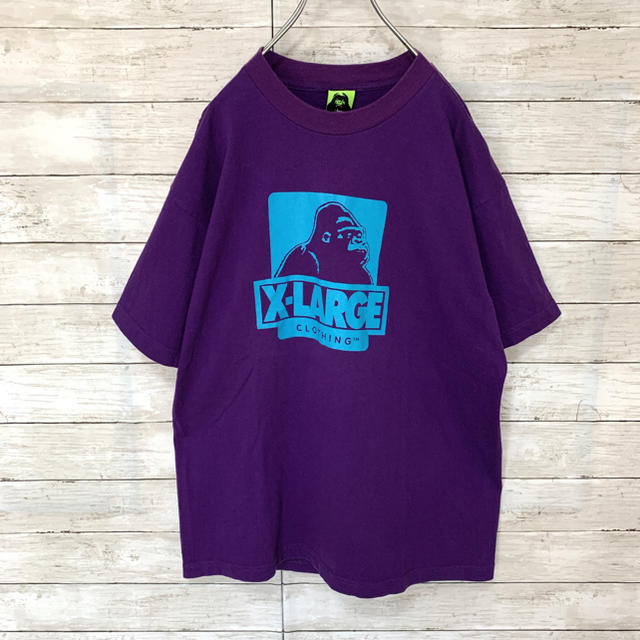 XLARGE(エクストララージ)の古着 エクストララージ XLARGE 半袖 Tシャツ デカロゴ 希少カラー メンズのトップス(Tシャツ/カットソー(半袖/袖なし))の商品写真